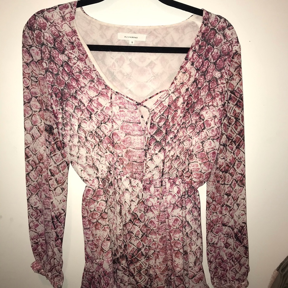 Pink Snakeskin Romper